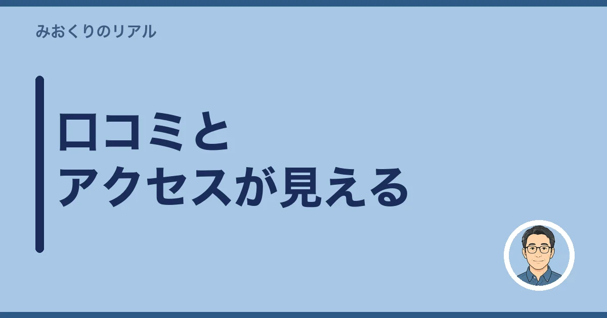 口コミとアクセスが見える