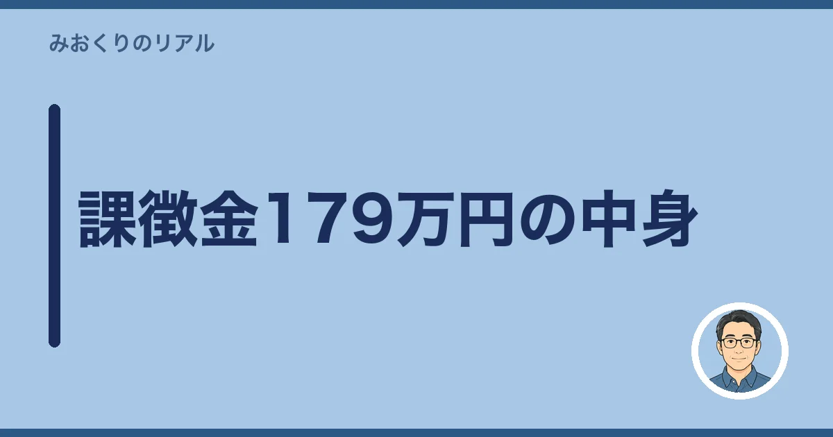 課徴金179万円の中身