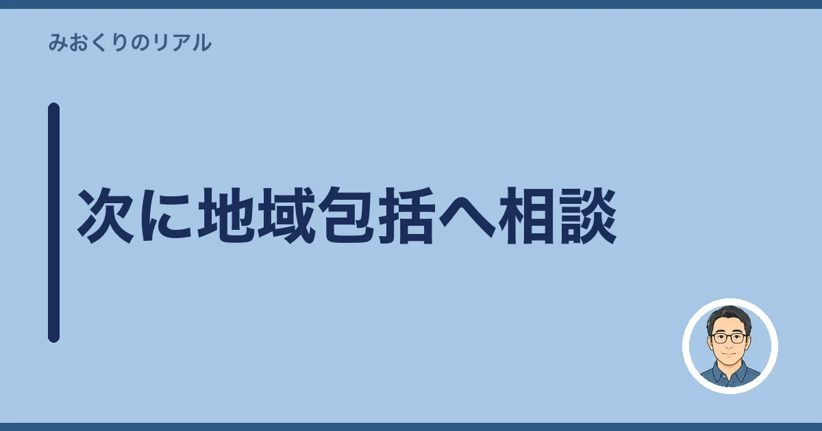 次に地域包括へ相談
