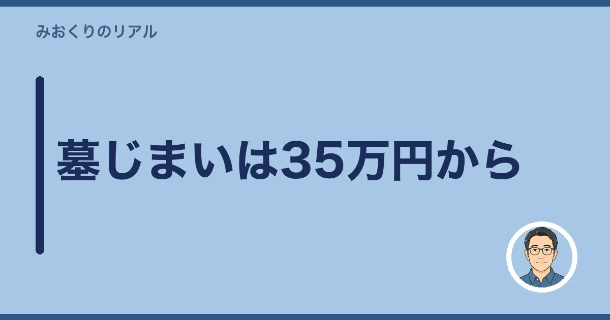 墓じまいは35万円から